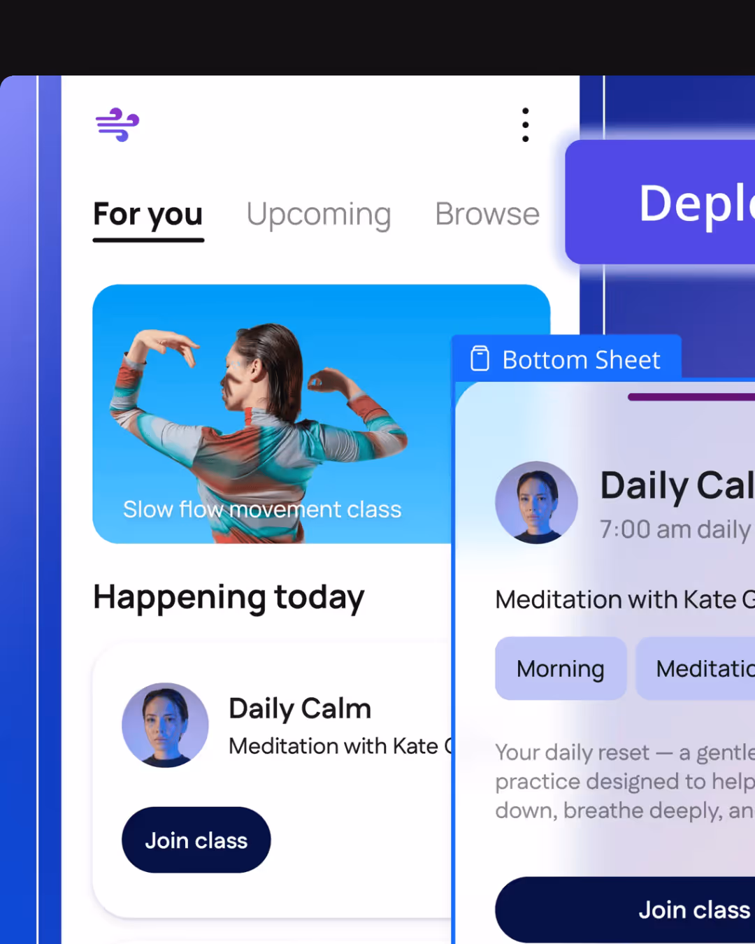 Bubble.io editor interface displaying a developed web app