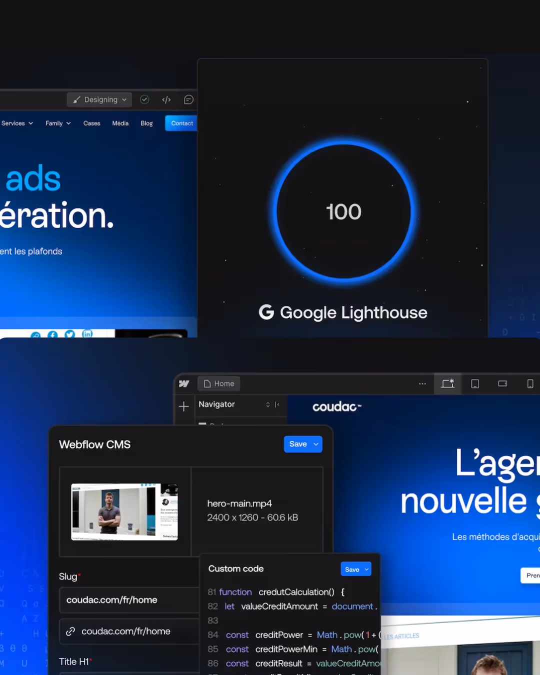 Bubble.io editor interface displaying a developed web app
