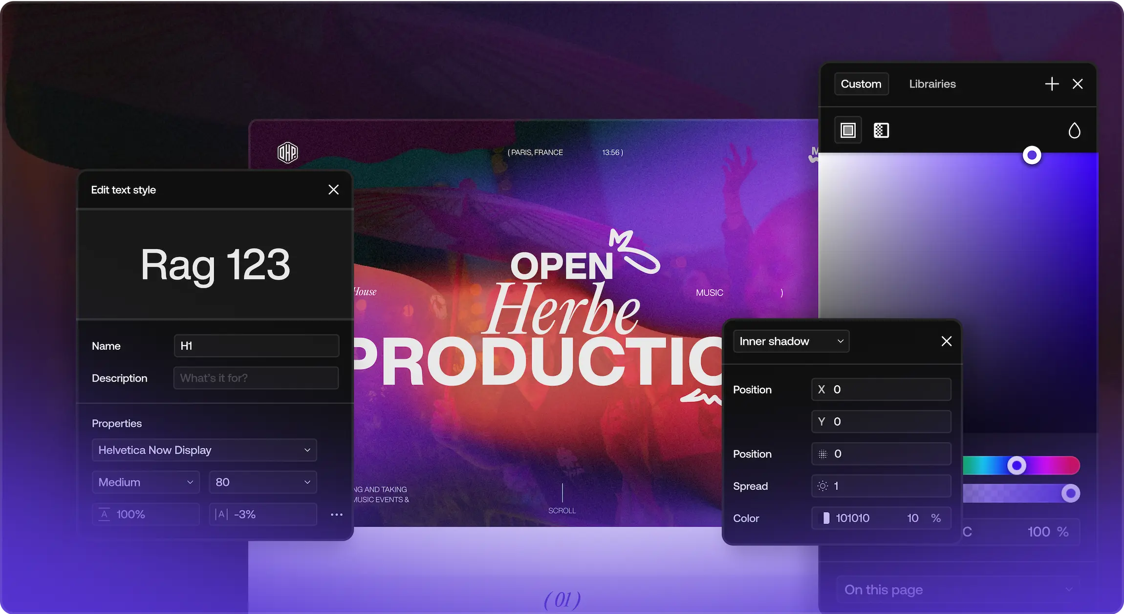 Bubble.io editor interface displaying a developed web app