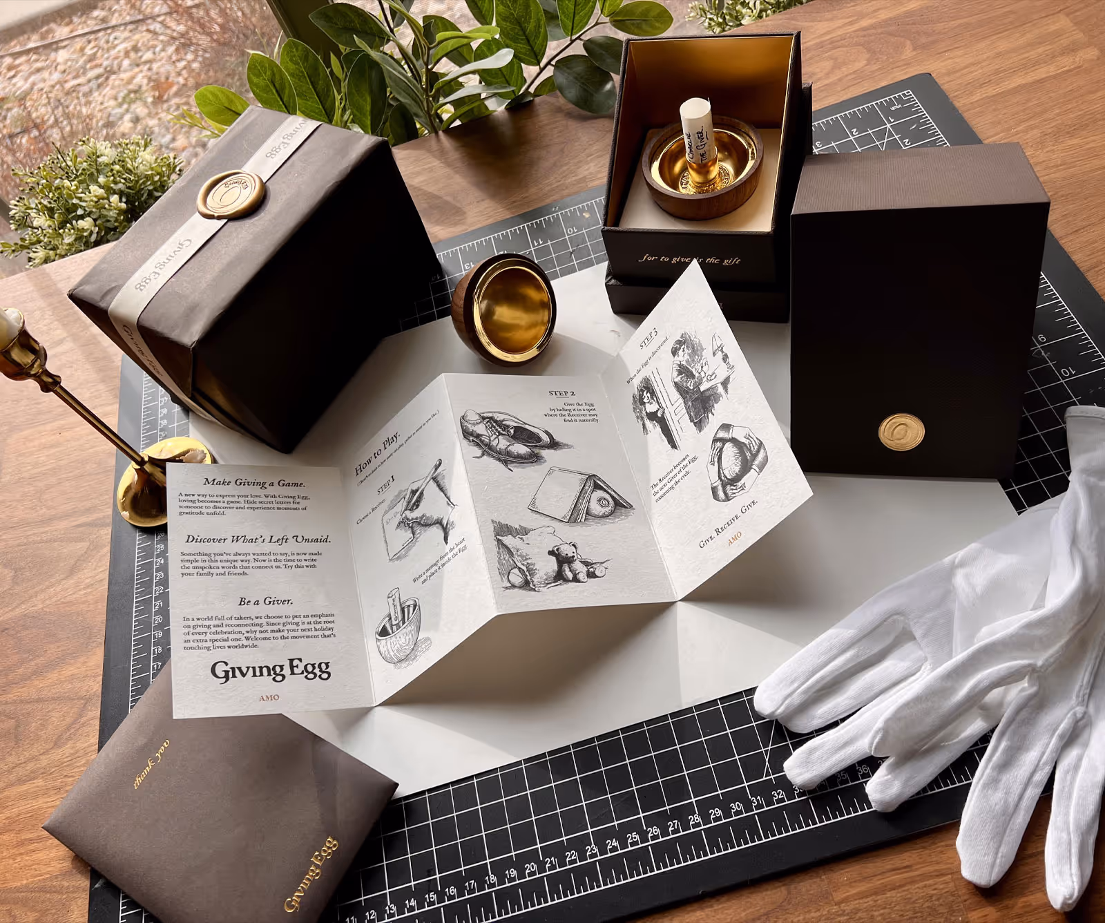 Image of items in a package GivingEgg