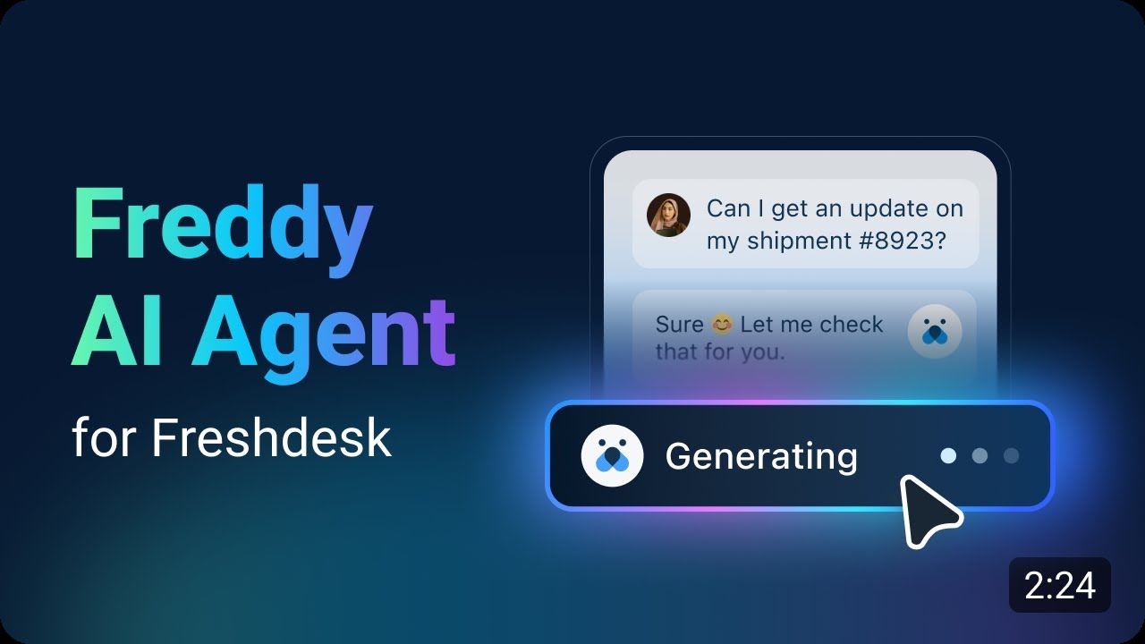 Freddy AI Agent by Freshdesk | 24/7 Self-Service & Instant Resolution