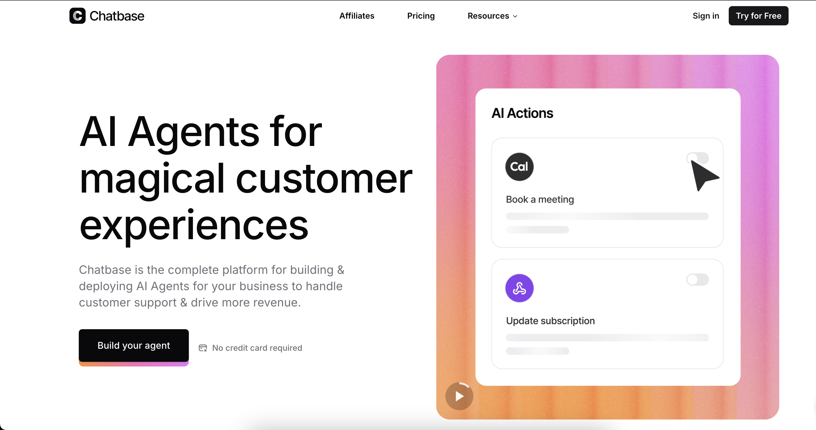 Chatbase | AI Agents for Customer Service