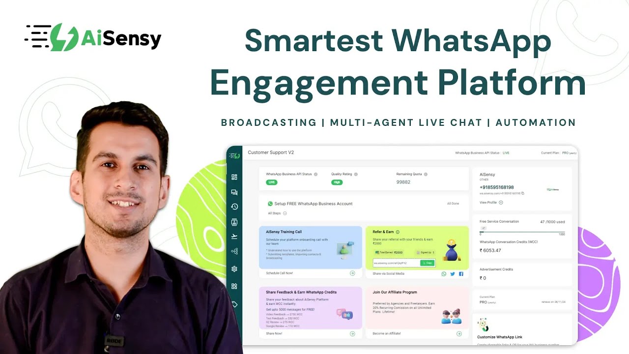 WhatsApp Marketing Software | AiSensy - Official Provider
