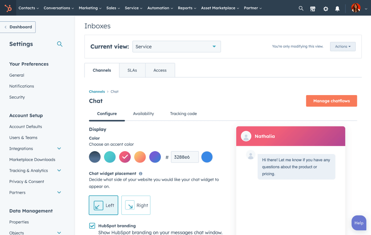 Engage Website Visitors with Free Live Chat | HubSpot