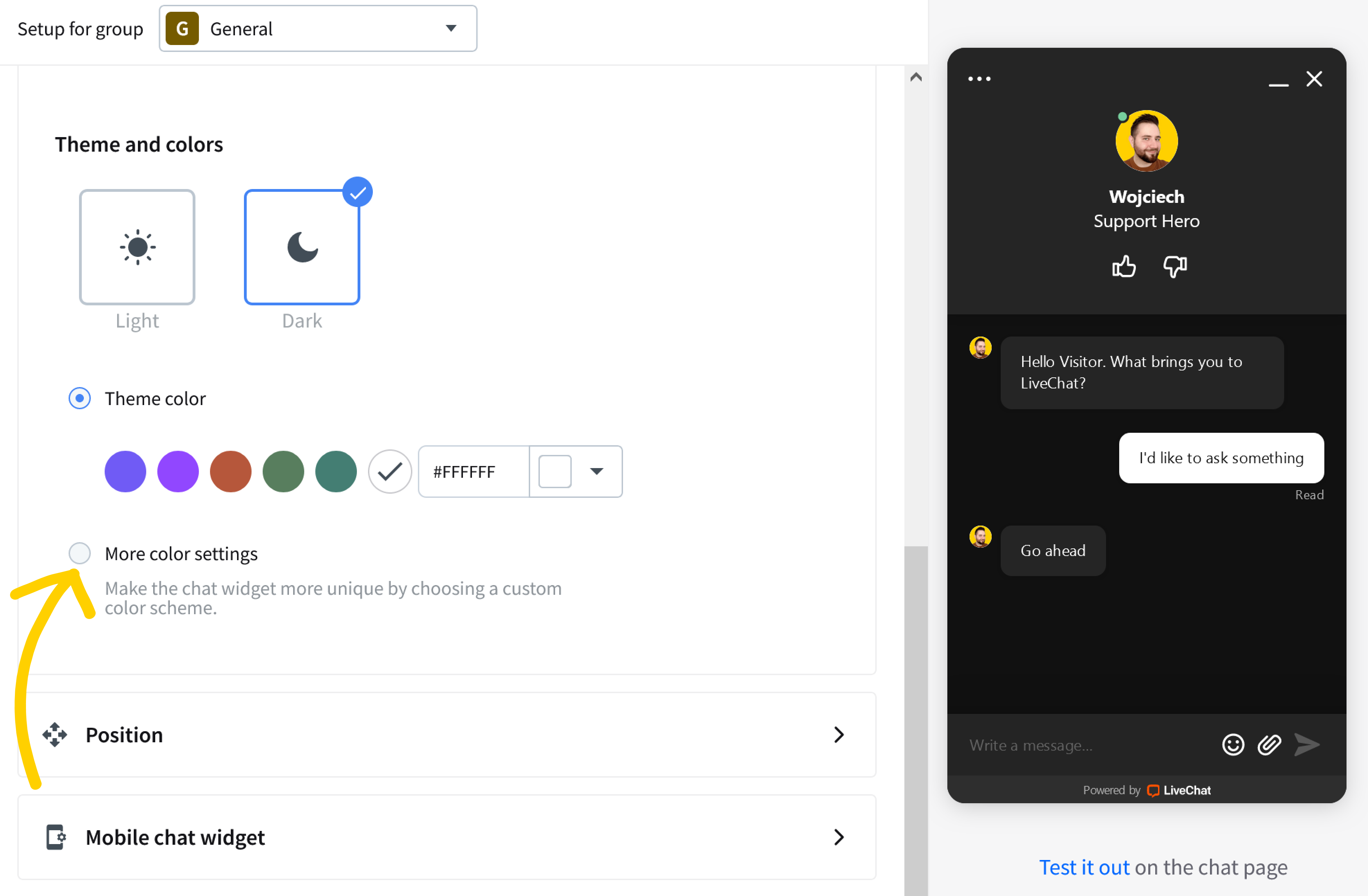 Customize your chat widget | LiveChat Help Center | LiveChat.com