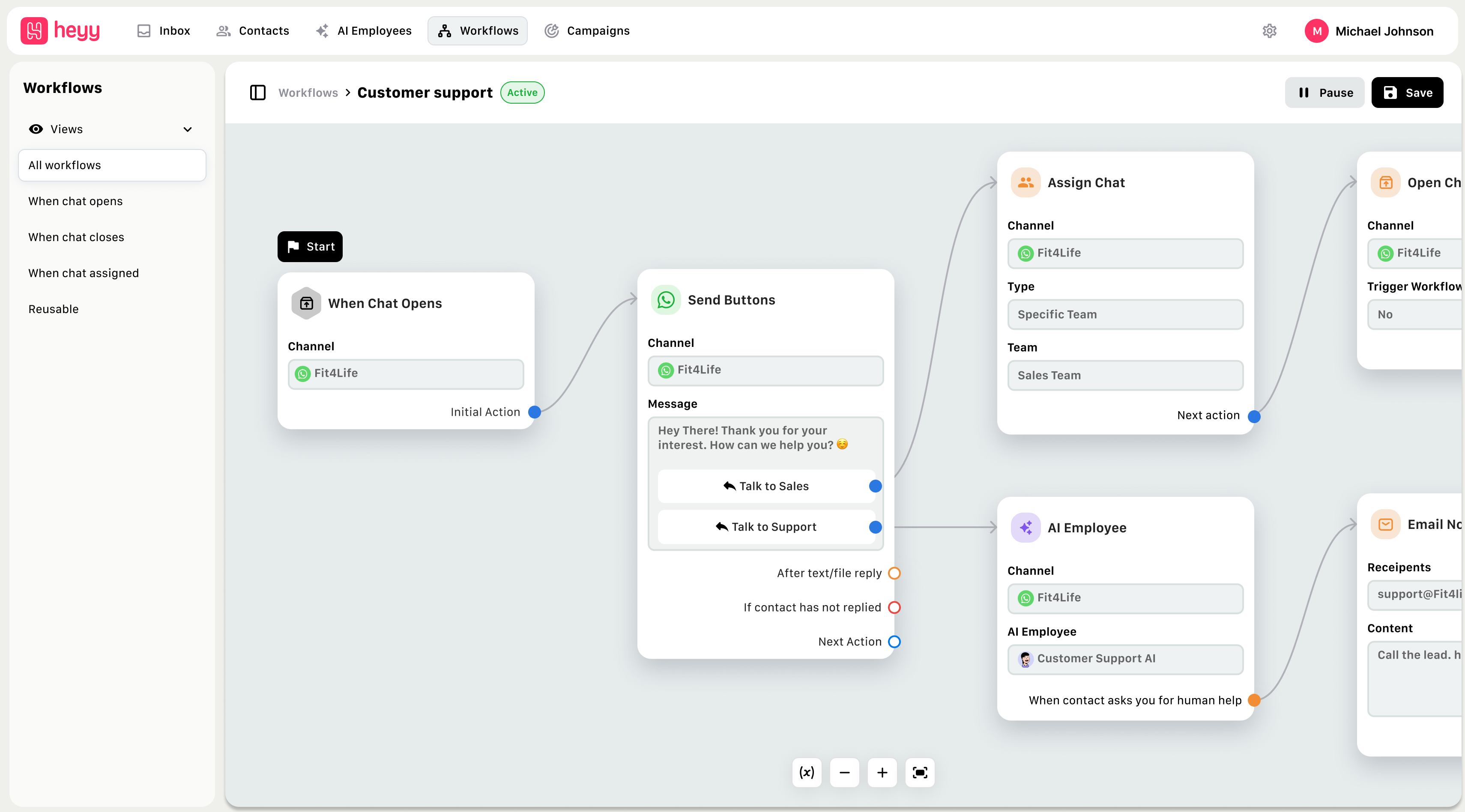 Heyy | Automate Customer Messaging with AI Employees