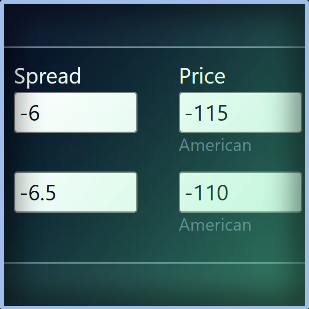 Unabated Line fair-odds interface
