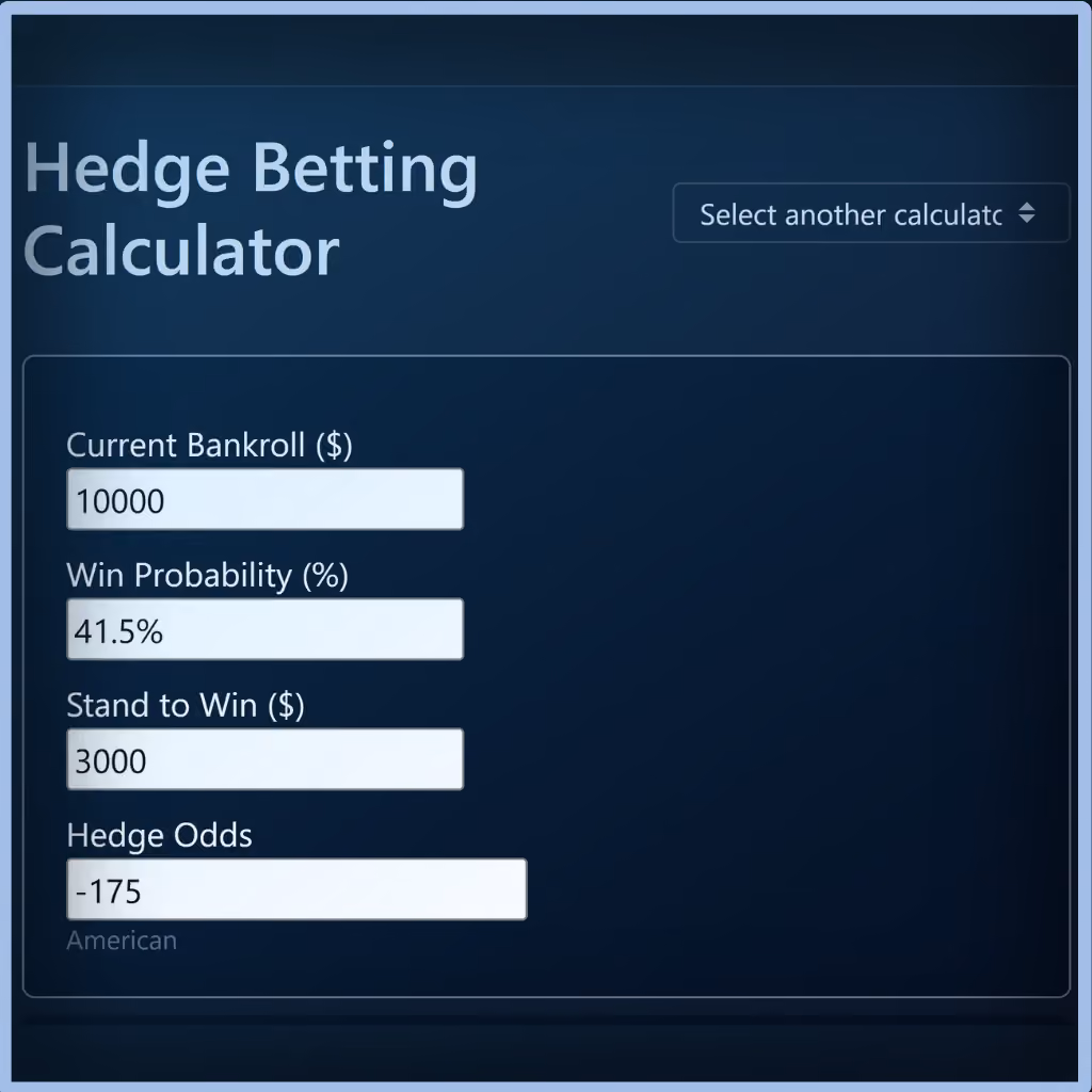 Unabated Line fair-odds interface