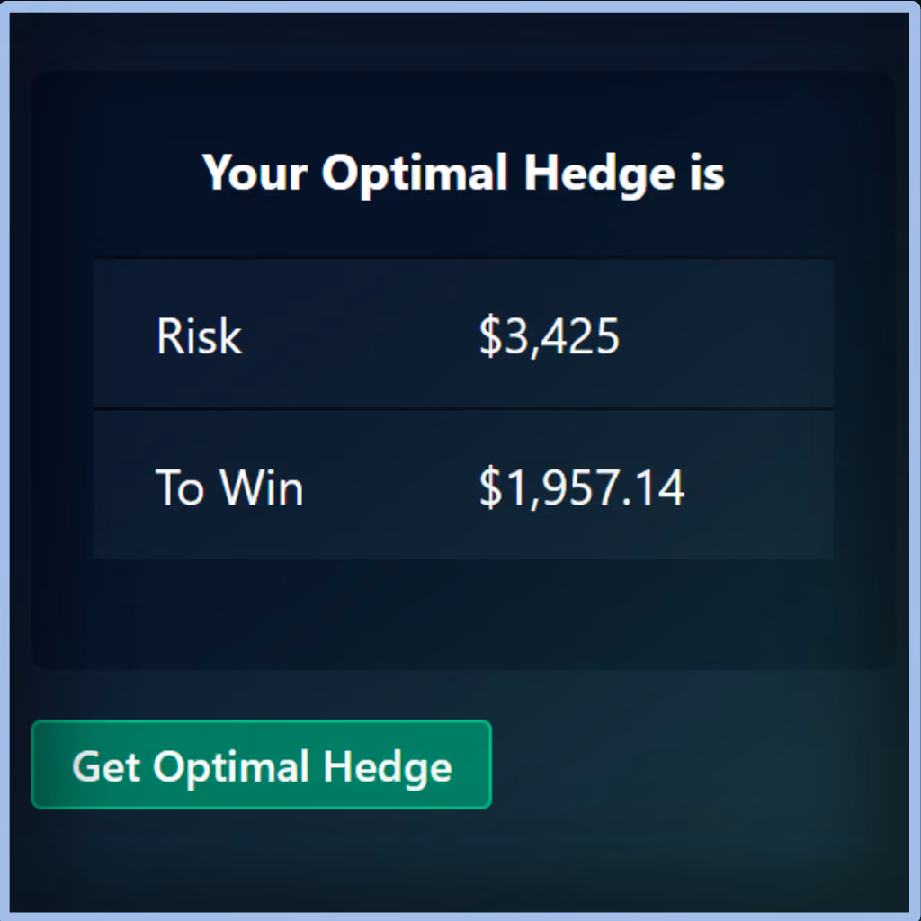 Unabated Line fair-odds interface