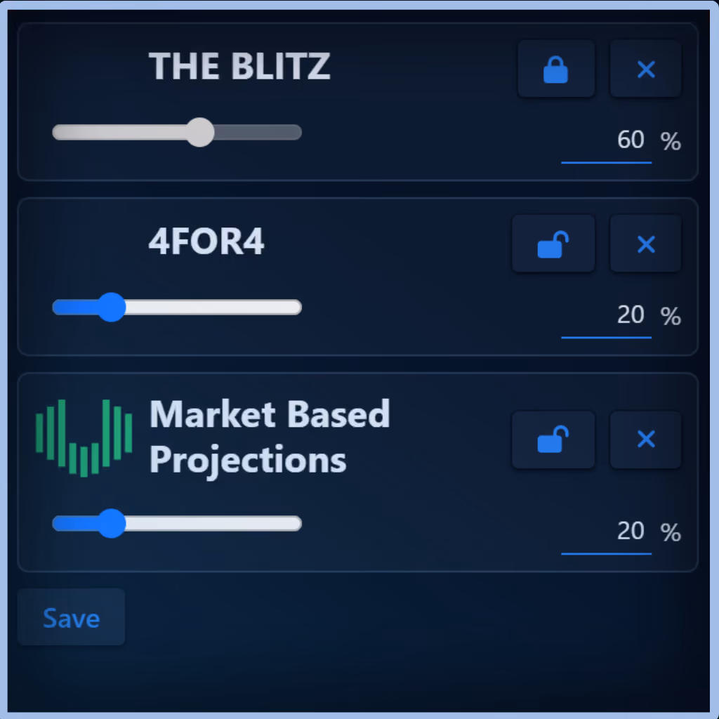 Unabated Line fair-odds interface
