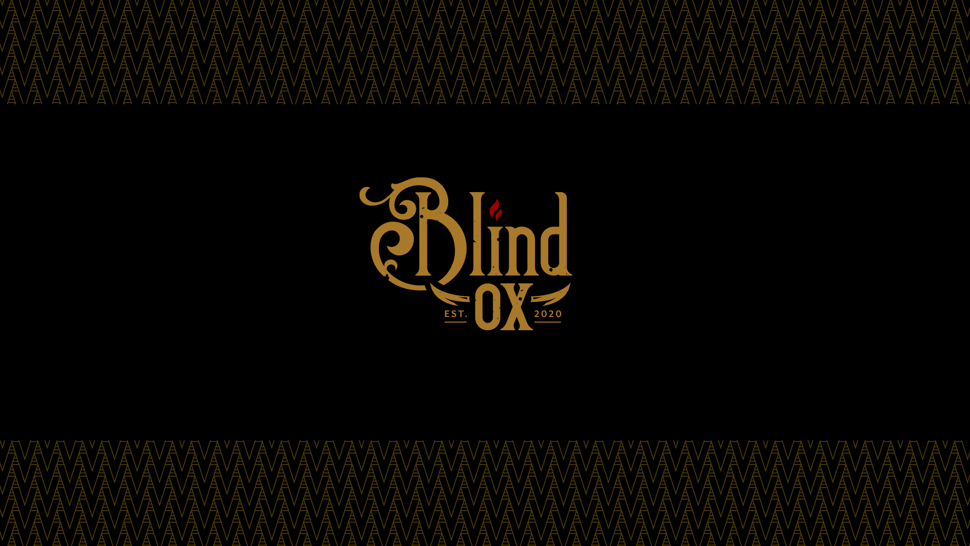 Brand identity, print collateral, and marketing materials designed for Blind Ox.