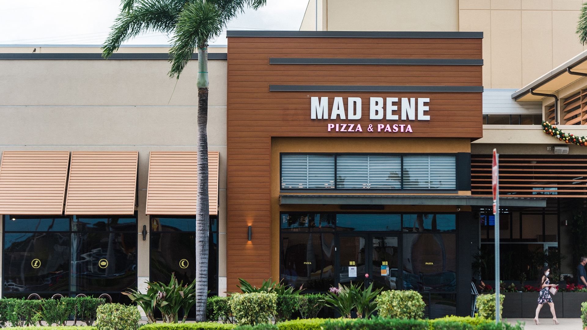 Brand identity, print collateral, and marketing materials designed for Mad Bene.