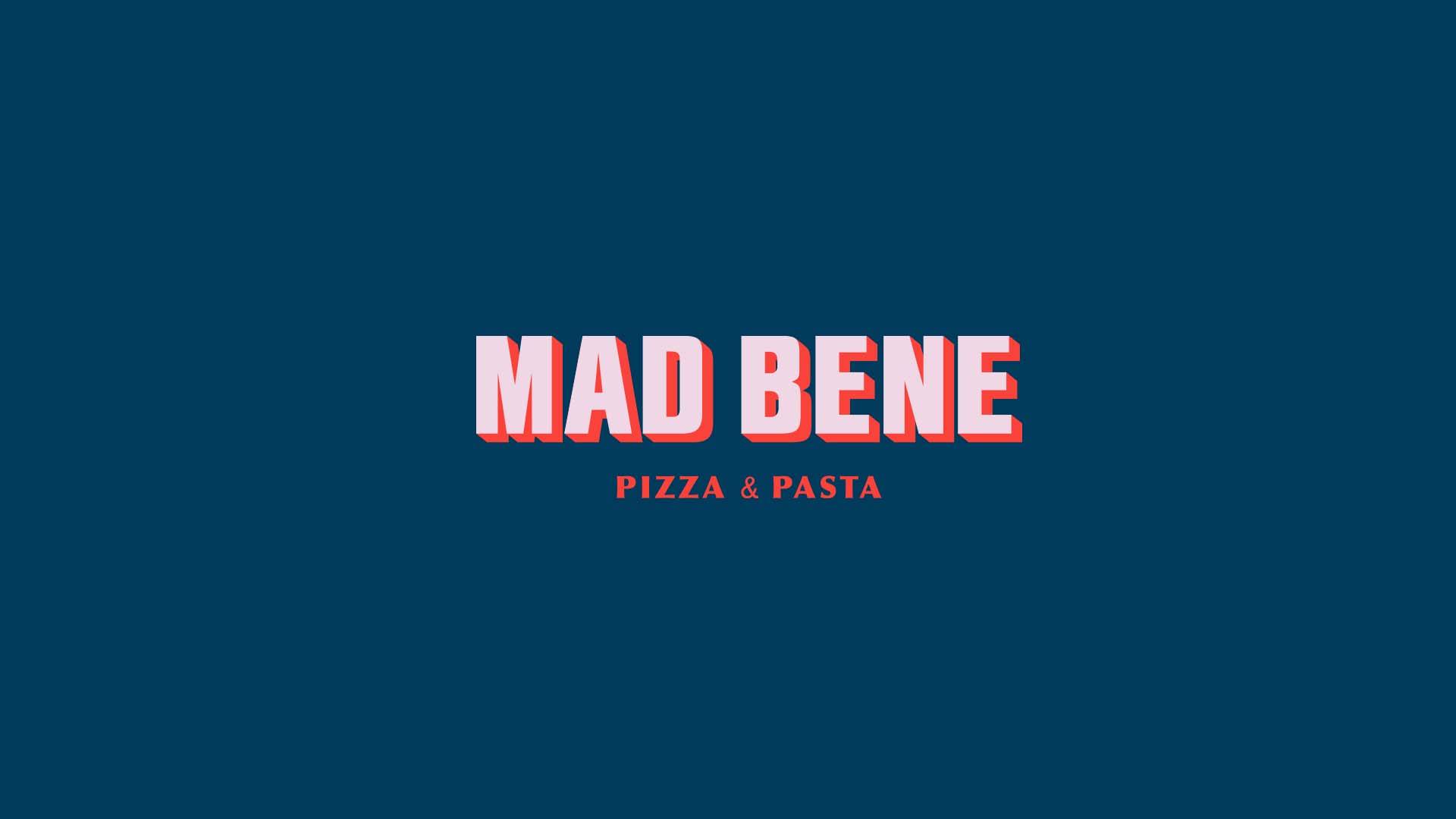 Brand identity, print collateral, and marketing materials designed for Mad Bene.