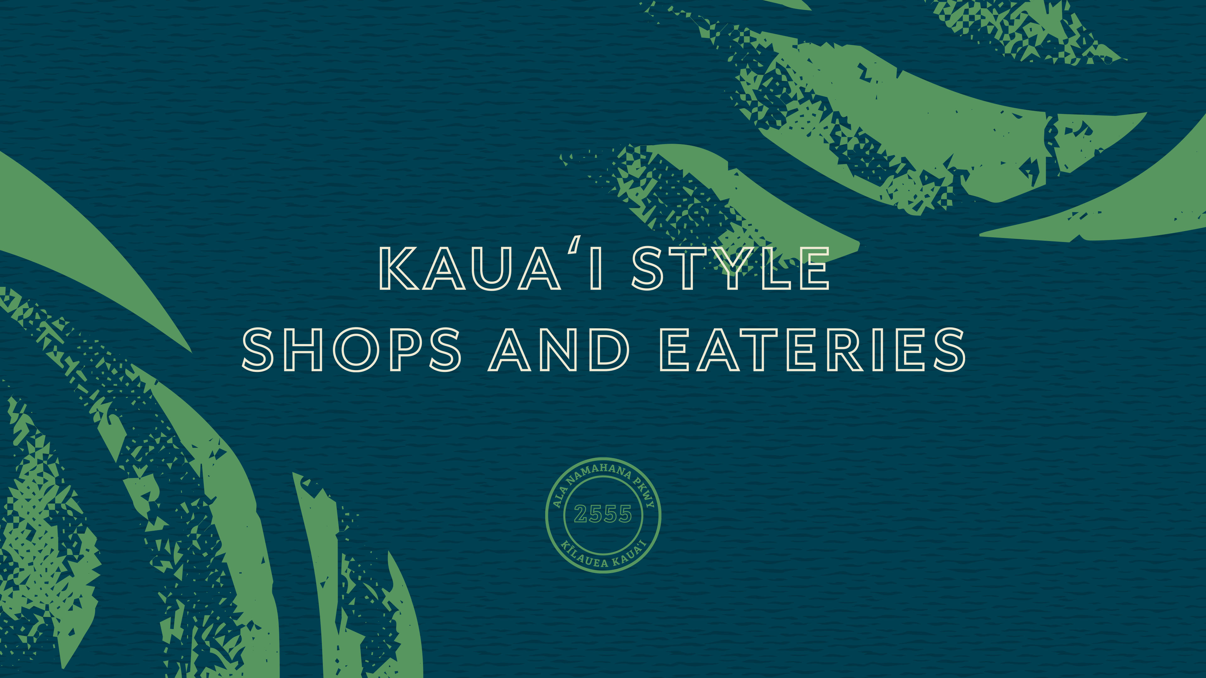 Brand identity, print collateral, and marketing materials designed for Ahuimanu.