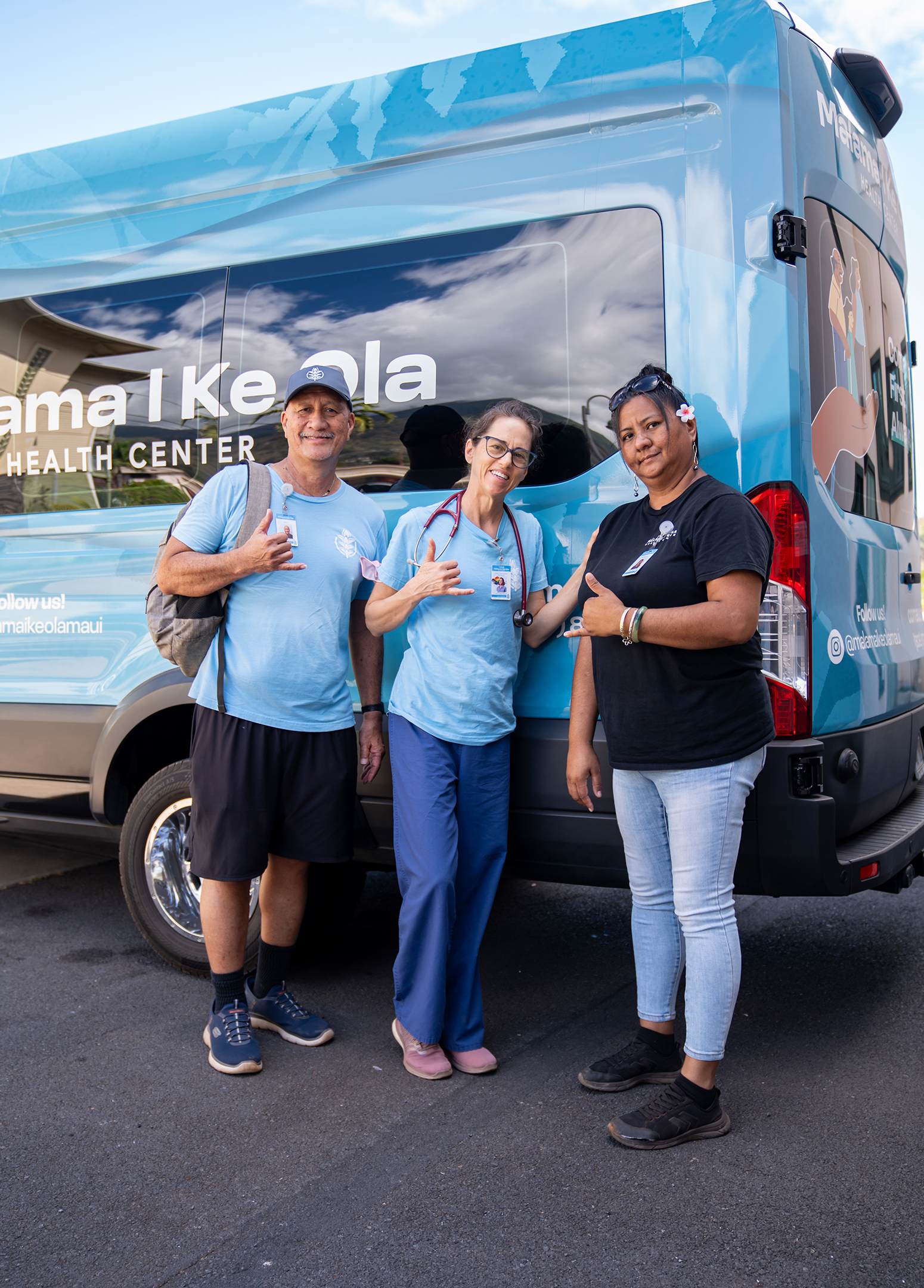 Brand identity, print collateral, and marketing materials designed for Malama I Ke Ola.