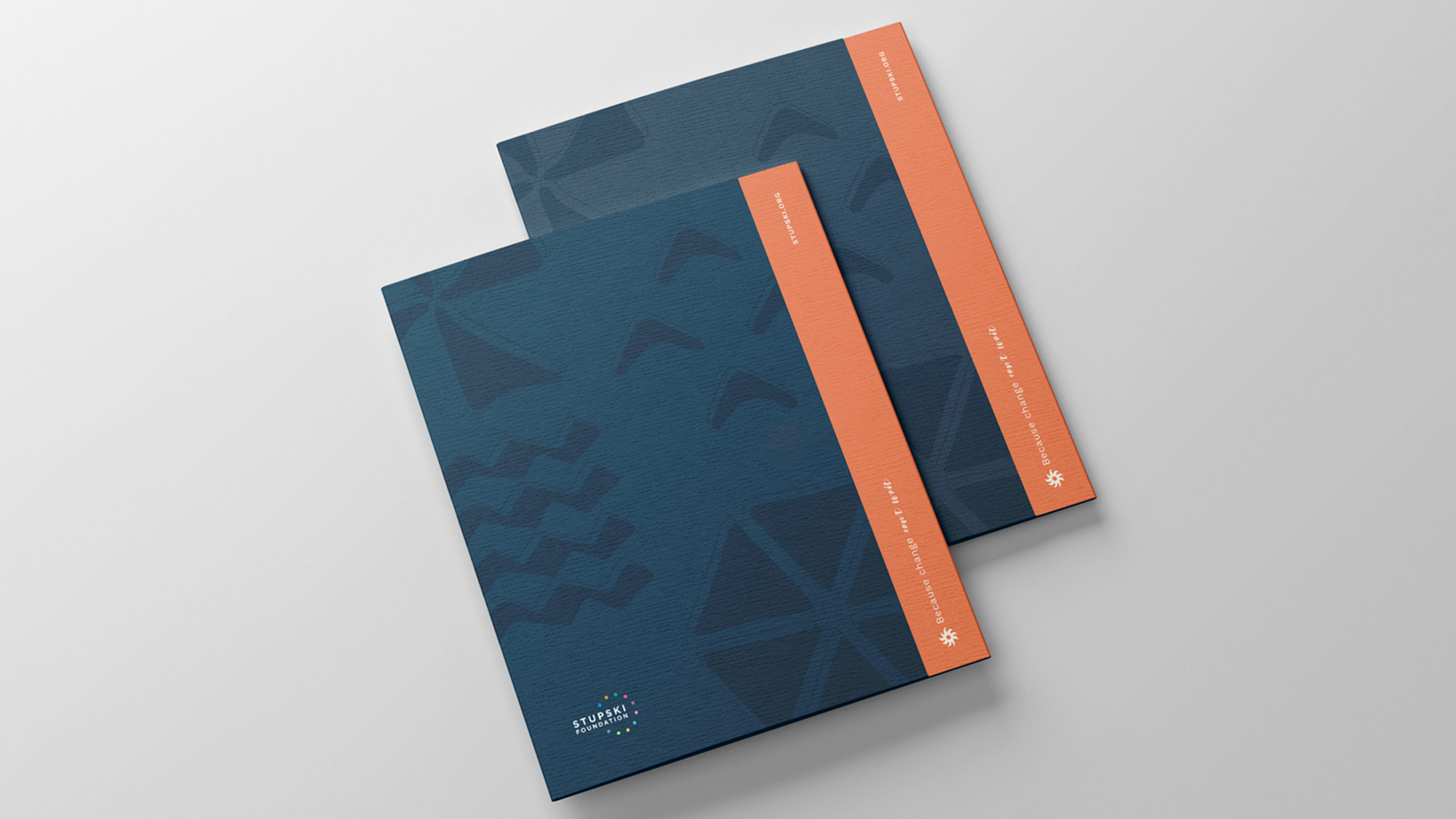 Brand identity, print collateral, and marketing materials designed for Stupski Foundation.