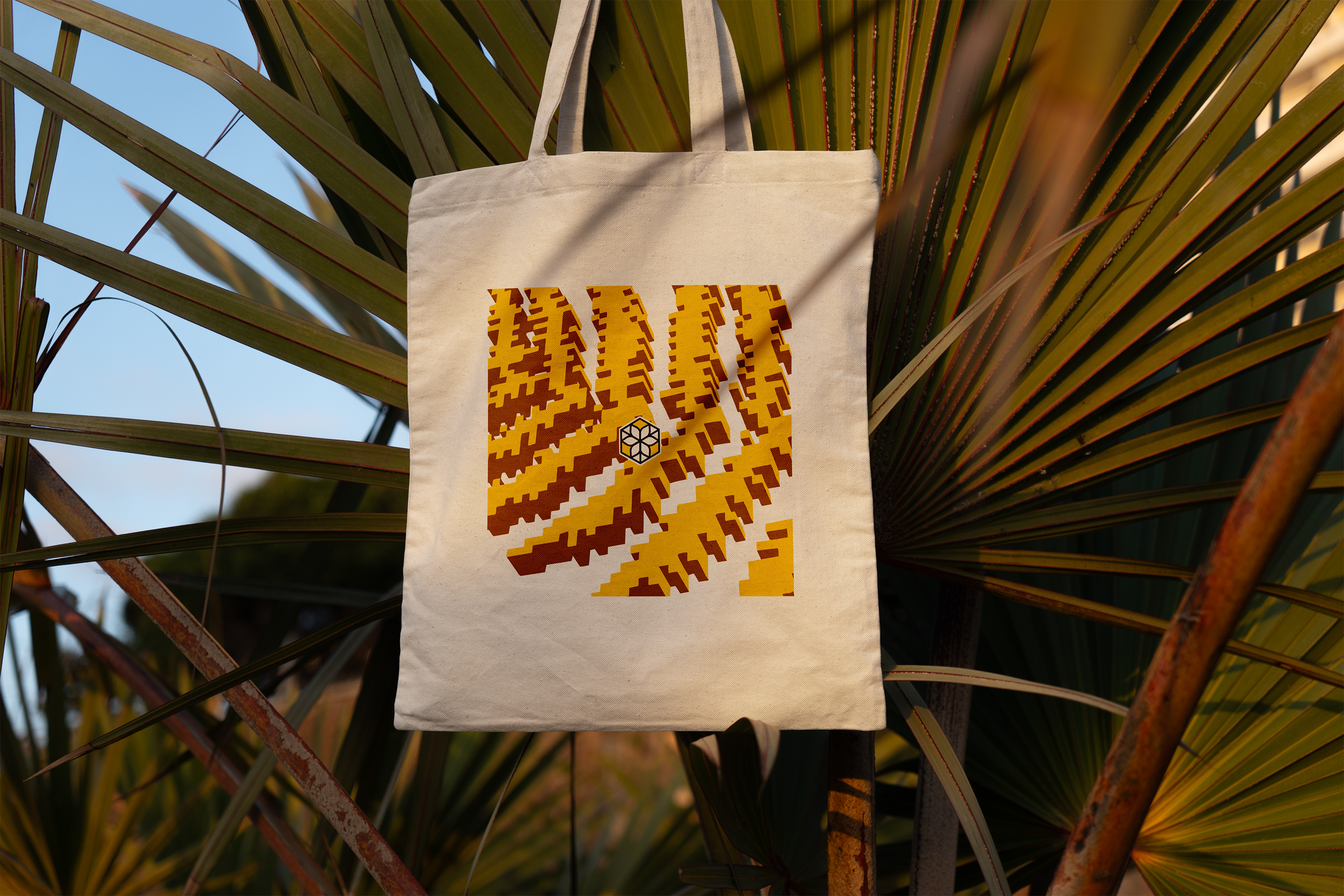 Brand identity, print collateral, and marketing materials designed for Pacific Blockchain