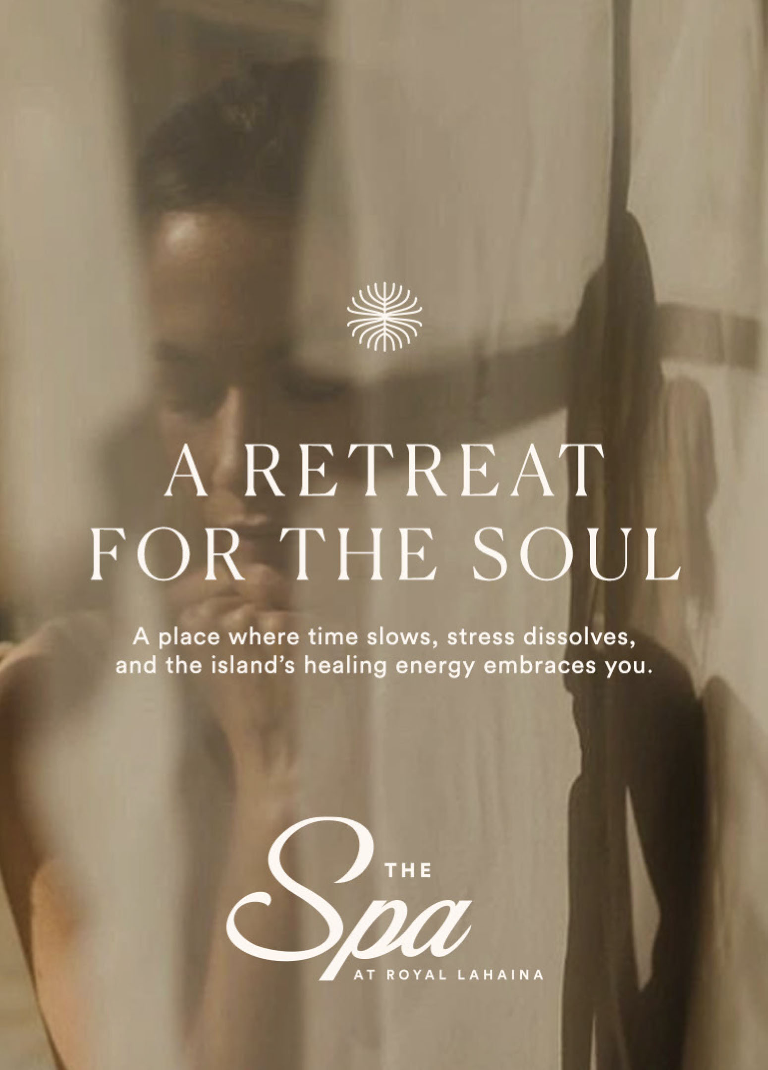 Brand identity, print collateral, and marketing materials designed for The Spa at Royal Lahaina Resort.