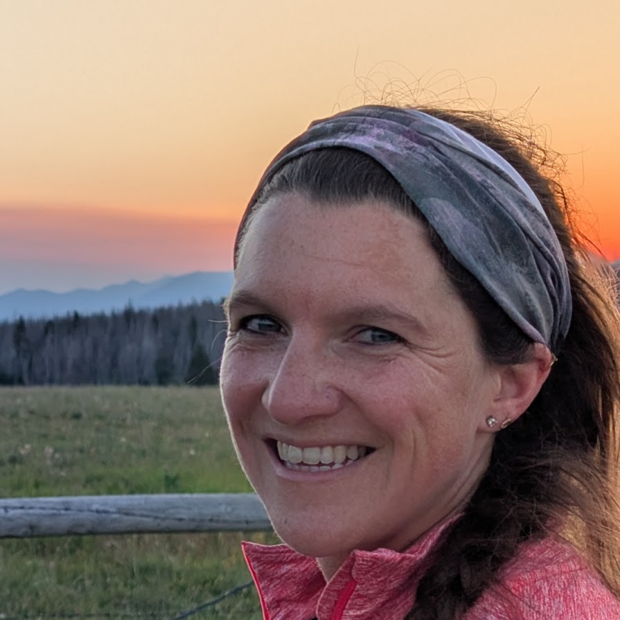 Maharg Music Academy founder Anna Maharg set against mountains in Montana