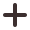 Simple dark plus sign icon for FAQ accordion.