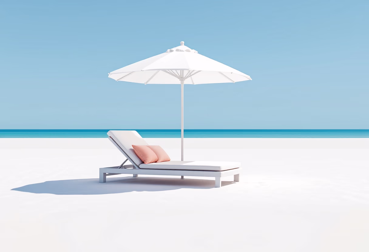 image of a serene beach experience