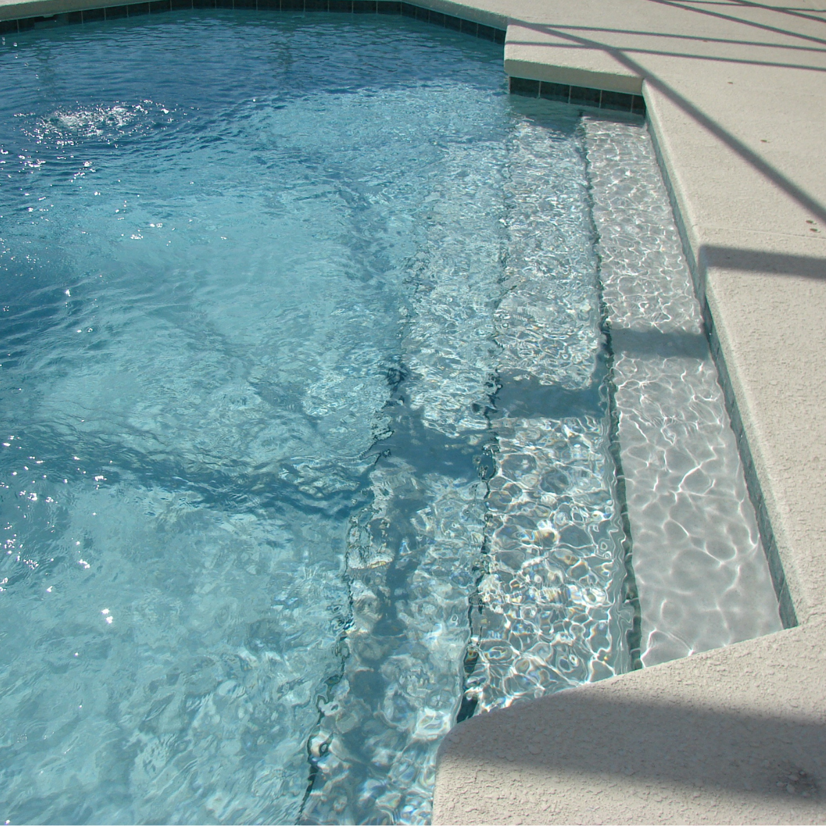 image of a landscaped pool area