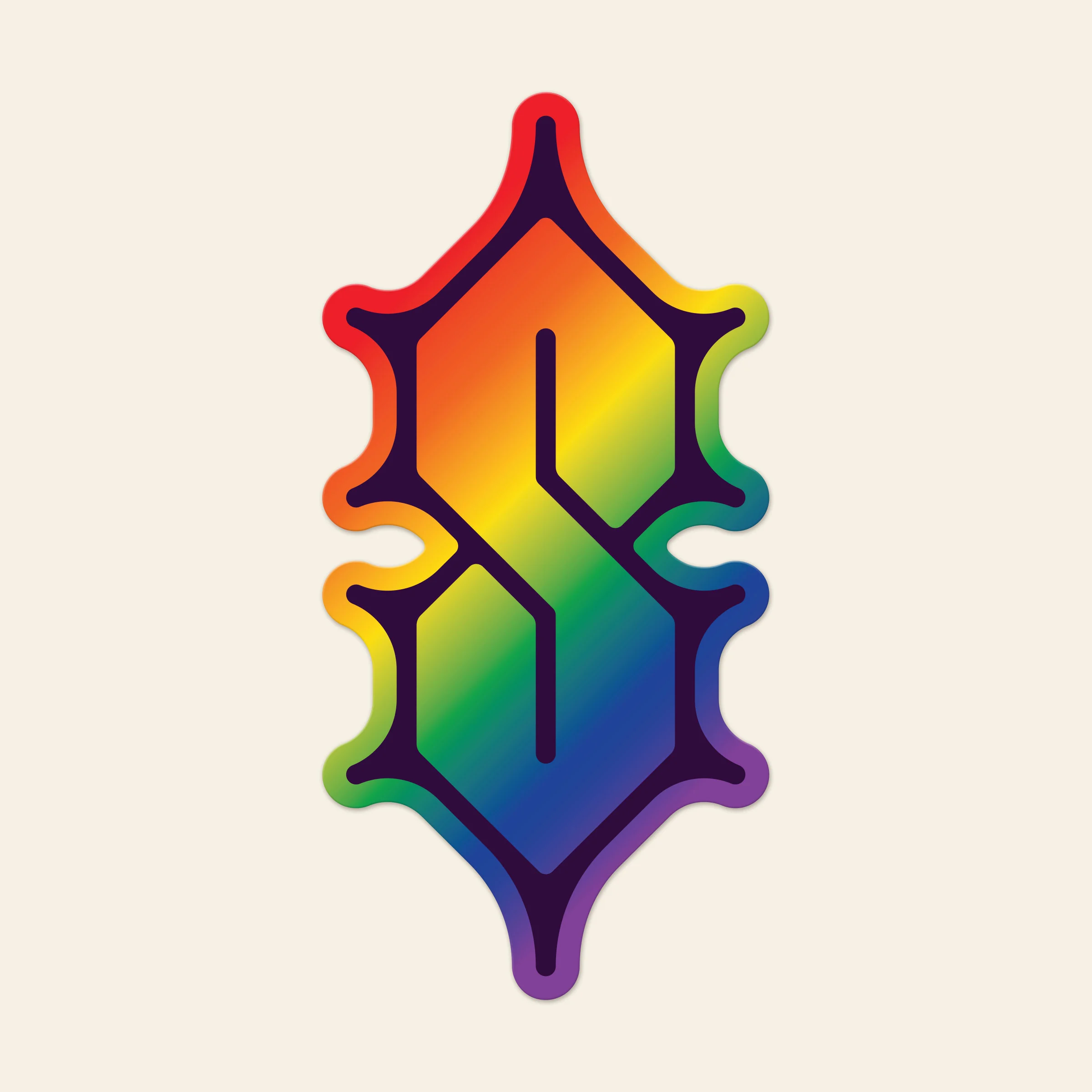 Adam Raiola Rainbow S Sticker