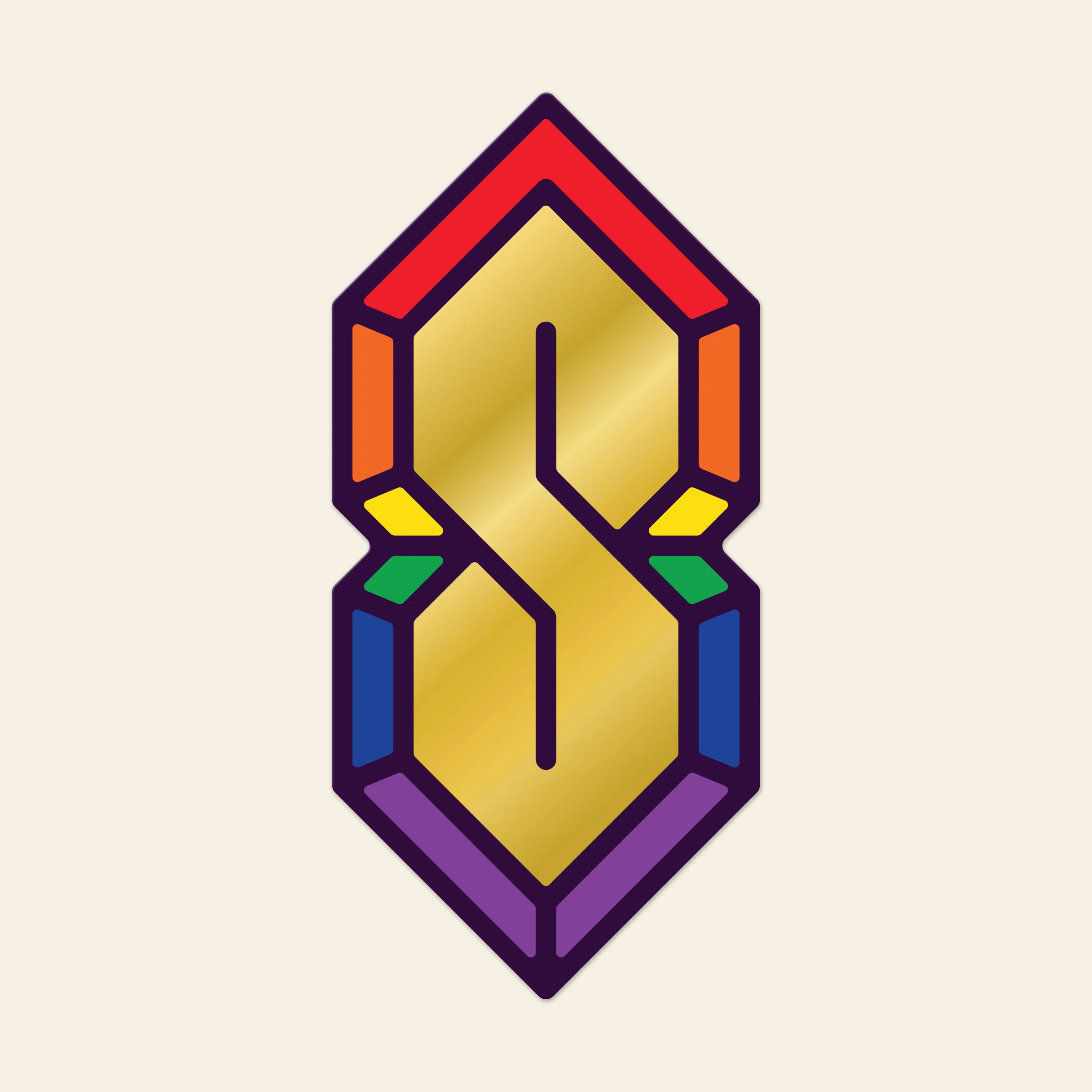 Adam Raiola Stained Glass S Sticker