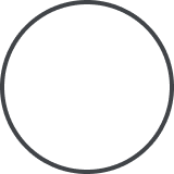 Facebook icon inside a circular border.