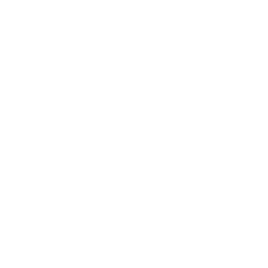 Apple Inc. logo in white inside a white circle on a black background.