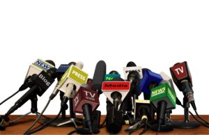 press conference microphones