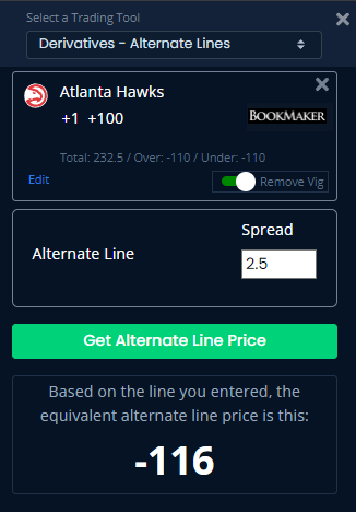 Unabated Alt Line Answer