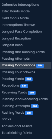 Unabated nfl player props list