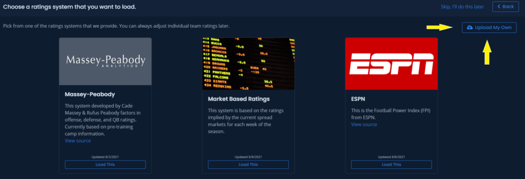 Unabated NFL Simulator Upload