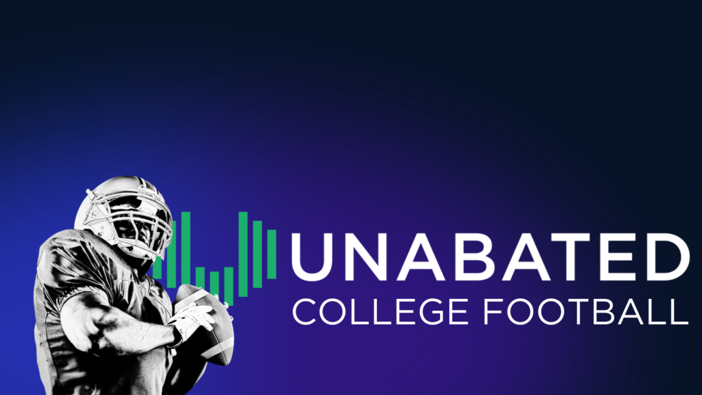 A card reading Unabated College Football news