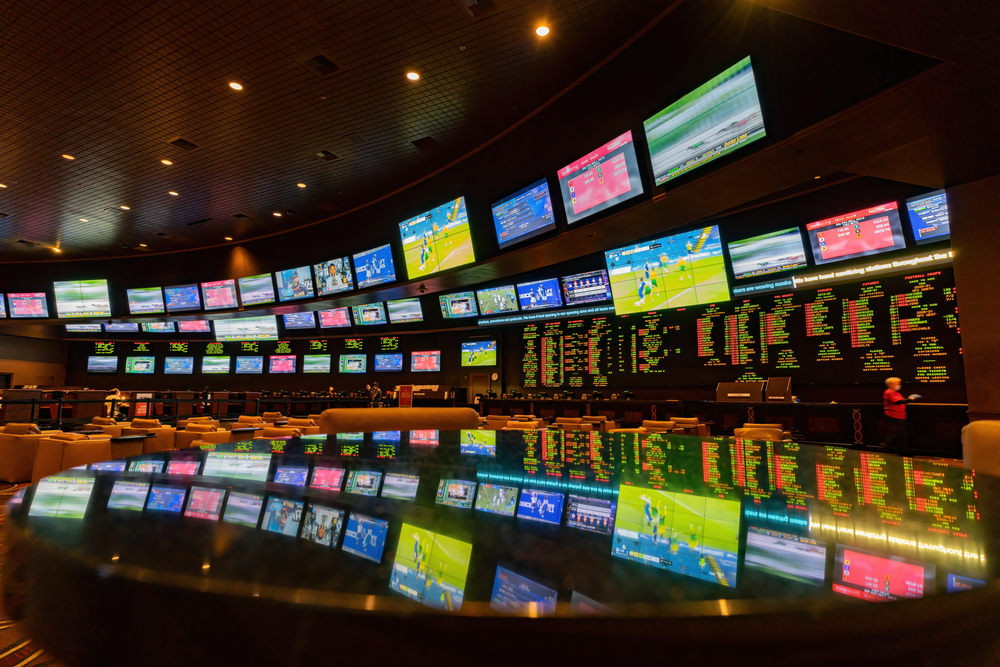 sportsbook in a casino where one could bet parlays