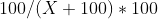the formula "100/(X+100)*100" can be used with sports betting data to get implied probability from a positive American odds price