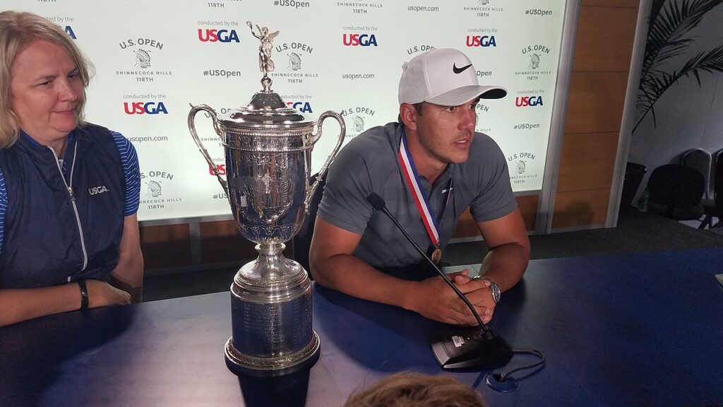 Brooks Koepka at the US Open in 2018