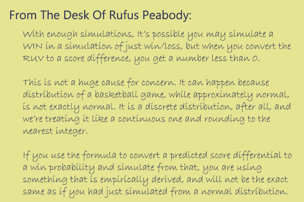 March Madness Bracket Simulator Notes