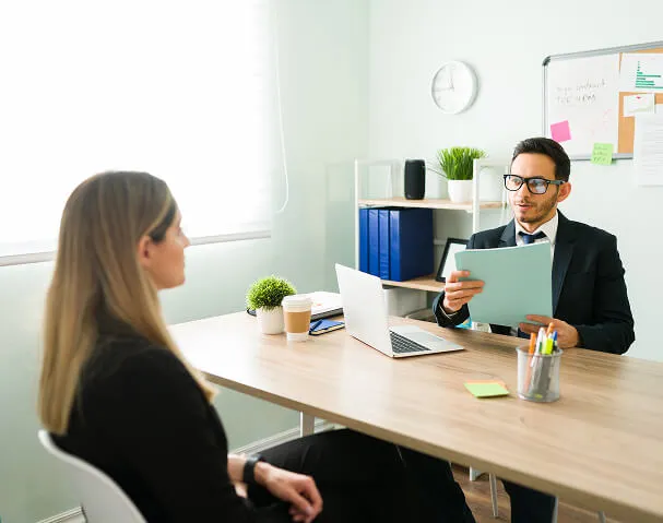 Adult learner practicing public speaking in real life