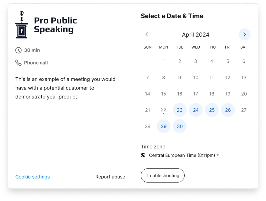 Calendly Placeholder