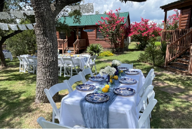Texas cabins with event space for family gatherings and celebrations