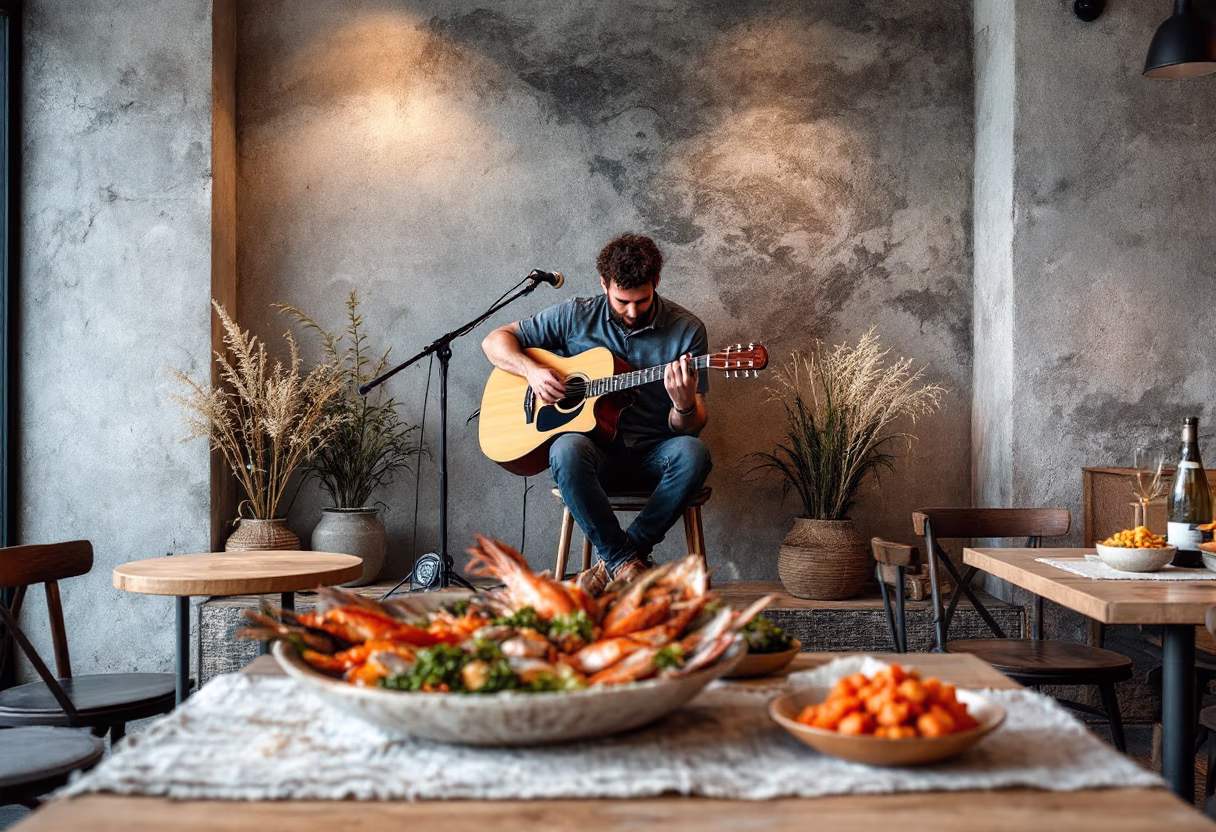 image of live music evening