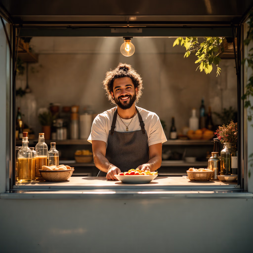 [team] image of individual team member (for a food truck)