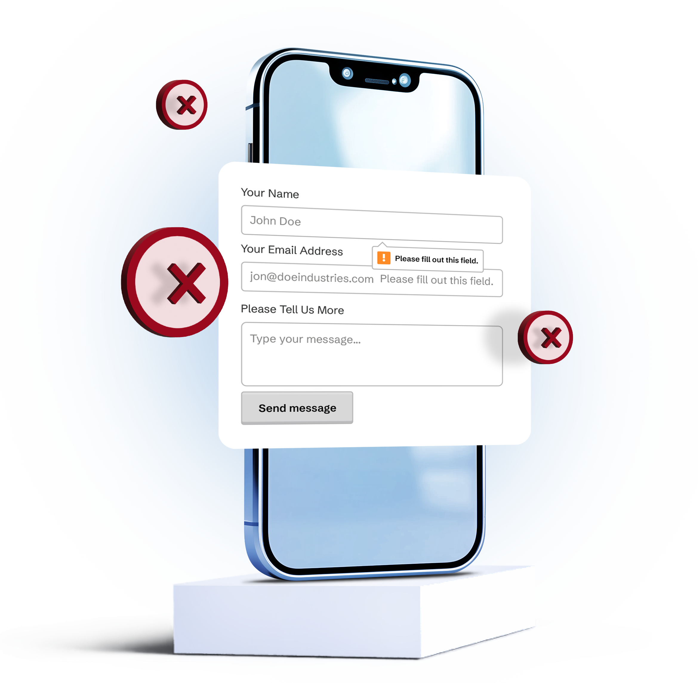 Why Webflow’s Default Validation isn’t Enough - HTML5 form validation falls short and does not meet WCAG.