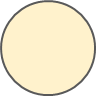 Cream color icon