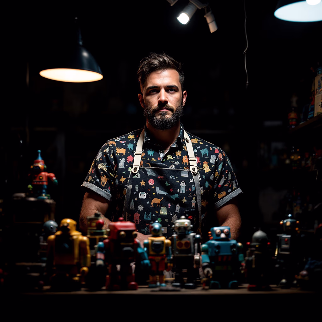[team] image of store owner or staff (for a toys & game store)