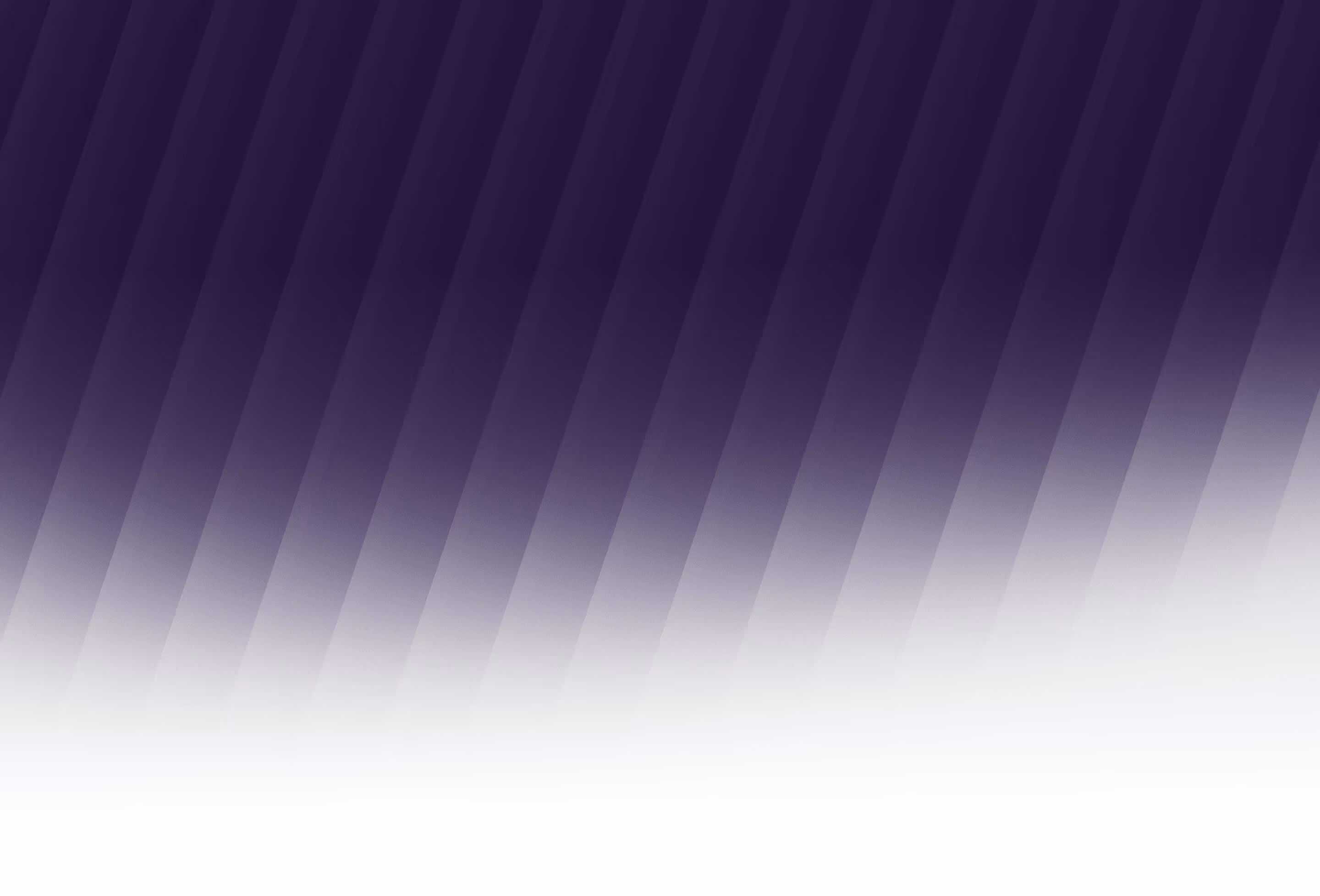 Abstract gradient background with dark purple diagonal stripes fading into white at the bottom.