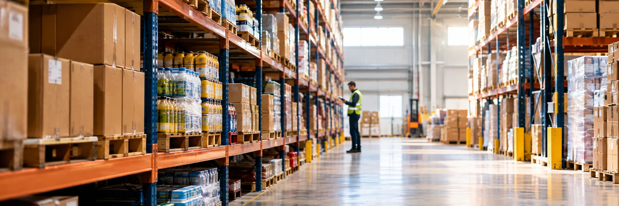 Inventario de mercadería en almacén para control y gestión de productos