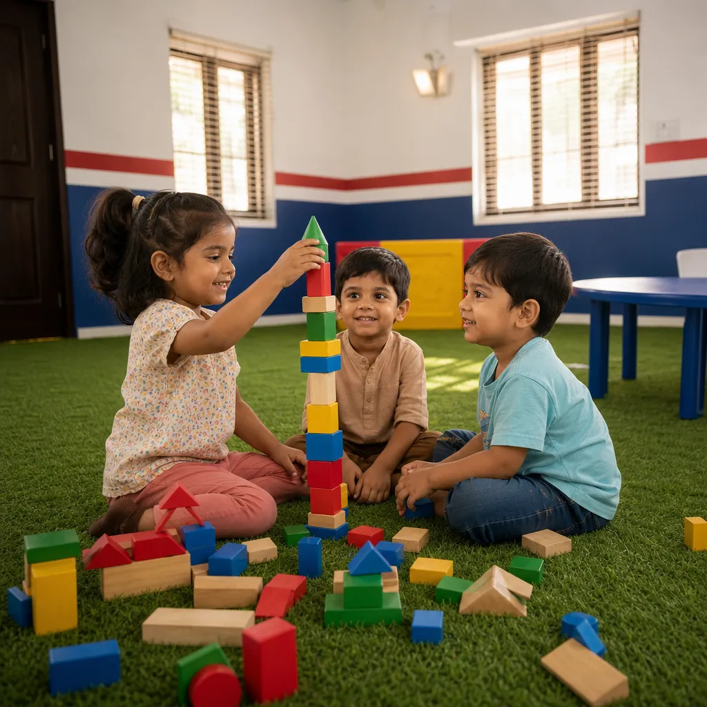 Kids exploring STEM toys and building concepts through hands-on learning activities